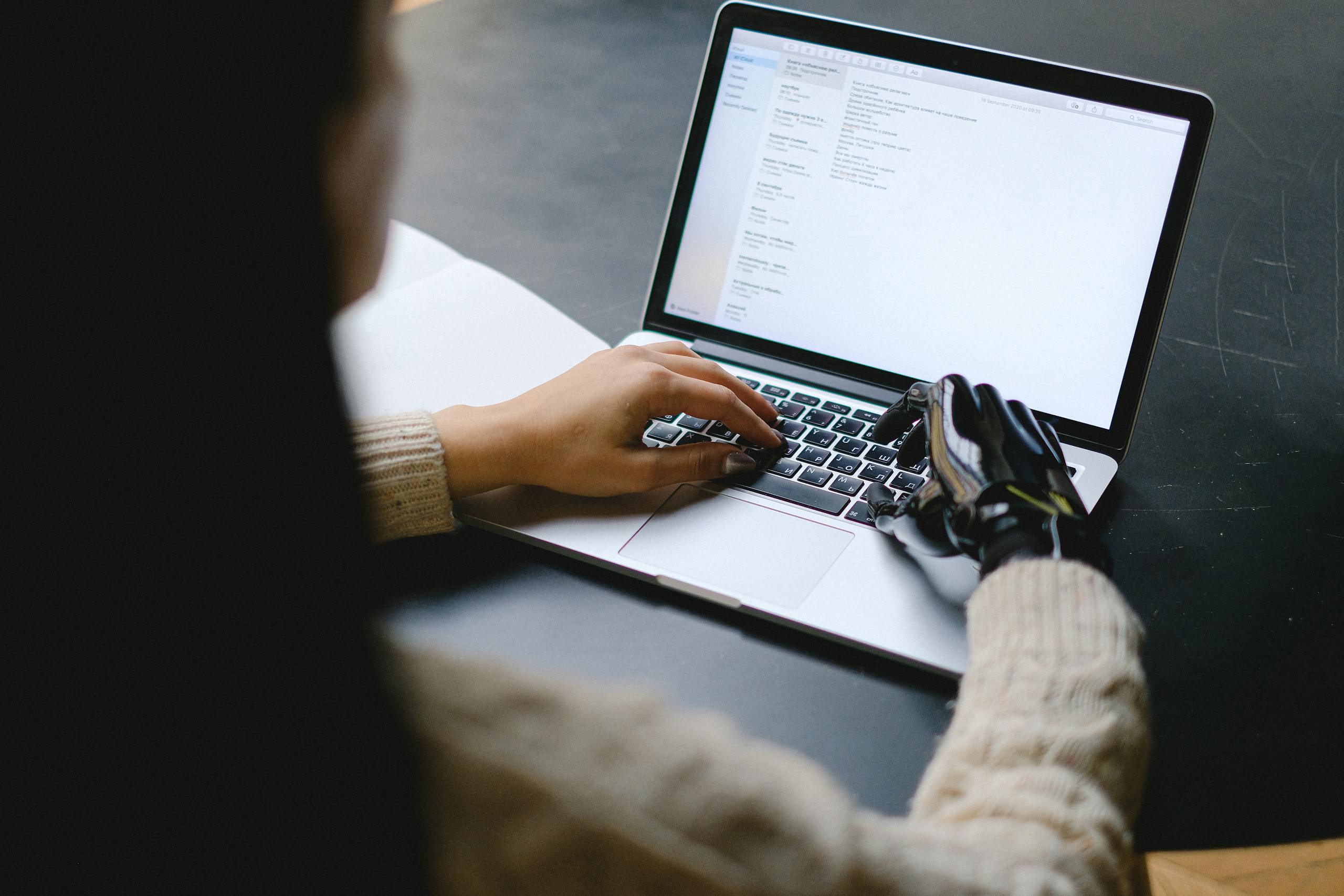 Recruiter working with AI tools to streamline hiring tasks
